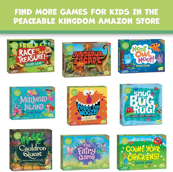 Peaceable Kingdom Acorn Soup – Game for You and Your 2 + Year Old – Fun Toddler Games Ages 2–4 That Teach Numbers and Counting Skills