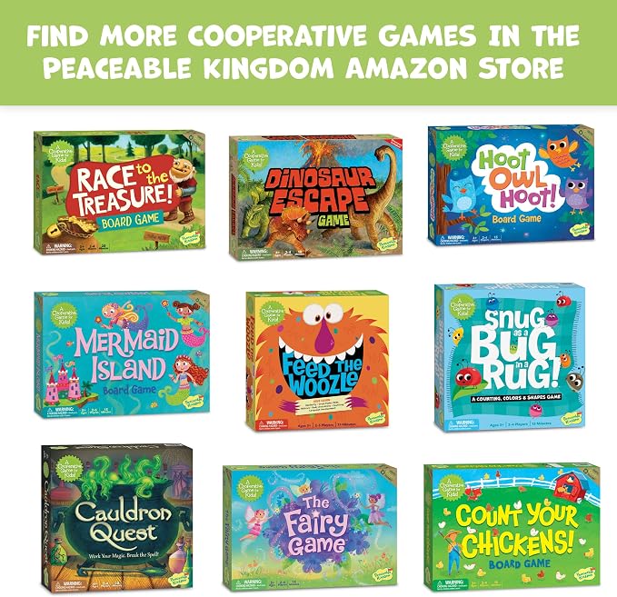 Peaceable Kingdom Feed the Woozle Cooperative Game | A cooperative game where players team up to win together, for 2-5 players. Ages 3+.