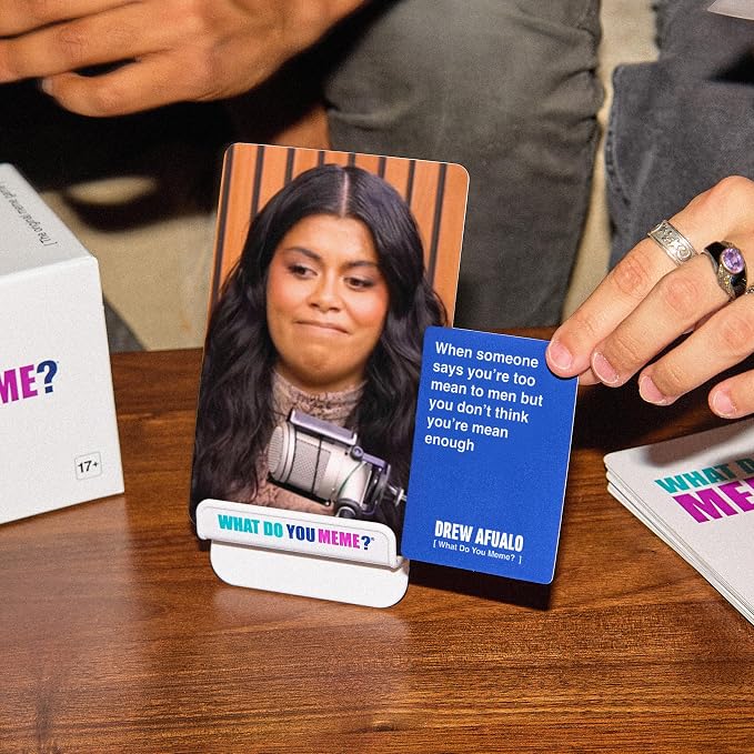 What Do You Meme? Drew Afualo Expansion Pack by Relatable – Card Games for Adults, Featuring All New Meme Game Content. Includes 15 Image Cards and 10 Caption Cards