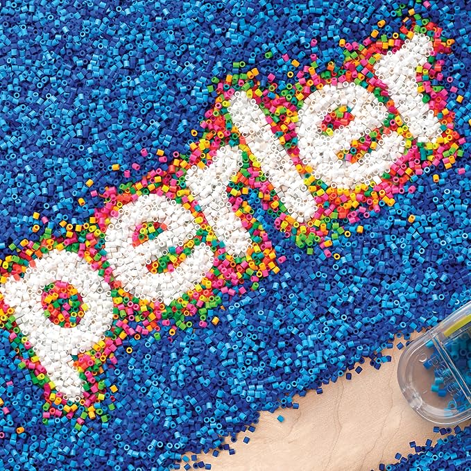 Perler 22645 Fuse Bead Pegboards 7-Pack-Boy/Girl/Bear/Monkey/Butterfly/2 Flowers | Compatible with All Perler Beads | Includes Patterns Boy, Girl, Bear, Monkey, Butterfly, 2 Flowers
