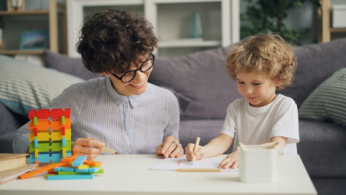 kids playing educational puzzle game together for problem solving skills