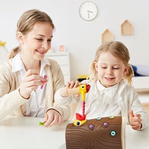 TOP BRIGHT Montessori Toys for 2 Year Old, Magnetic Bird Feeding Game | Learning Toys for Toddlers 2-4 Years, Fine Motor Skills Toy for 3 Years Old Girls and Boys, Gifts for 2 Year Old Girls Boys