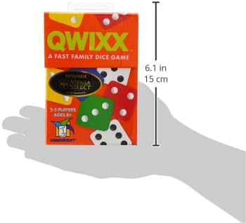 Qwixx Fast Family Dice Game – Quick 15-Minute Gameplay, Easy to Learn, Strategy & Luck, Travel-Friendly Party Game for Kids & Adults Ages 8+, 2–5 Players