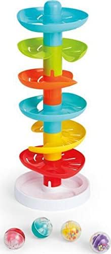 Kidoozie - Whirl 'N Go Ball Tower - Toddler Ball Drop Toy | Drop a ball & watch it spiral, whirl & pop out below - visual tracking & motor practice on joyful repeat, Ages 9-24 Months