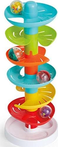 Kidoozie - Whirl 'N Go Ball Tower - Toddler Ball Drop Toy | Drop a ball & watch it spiral, whirl & pop out below - visual tracking & motor practice on joyful repeat, Ages 9-24 Months