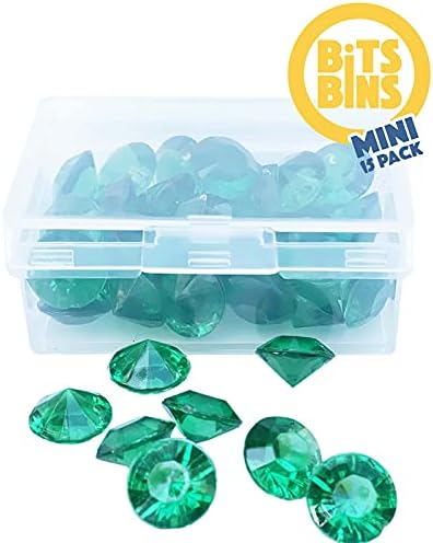 BitsBins Storage Solutions for Game Components, Organizes Meeples, Dice and Tokens | Includes 15 BitsBins Mini's | Measure 2.125" X 1.625" X 0.825"