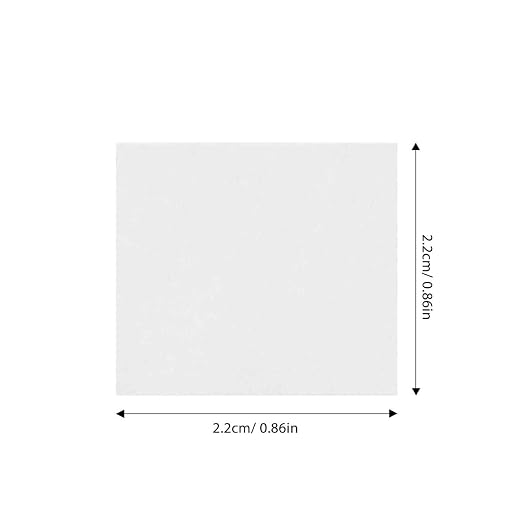 Luxshiny 100Pcs Clear Optical Slides 0.86 X 0.86 Inch Disposable Plastic Blank Microscope Slide for Lab Science Education Urine Tests Plants Flowers Specimens