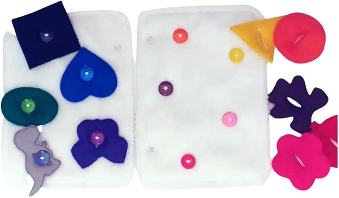 Button on Shape Quiet Book Page - #QB133