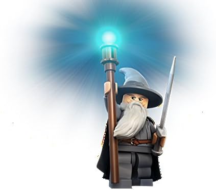 Lego Parts: Dimensions Toy Tag 4 x 4 x 2/3 with 2 Studs for Gandalf #3