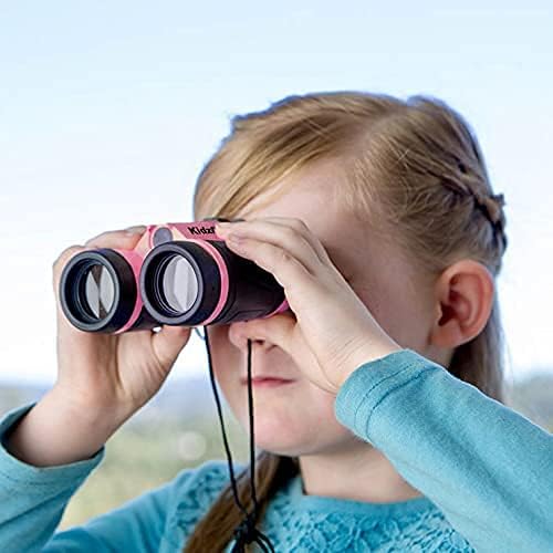 Adventure Kidz Pink Outdoor Exploration Kit for Children | Binoculars with Case, Flashlight, Compass, Fox Whistle, Magnifying Glass, Backpack