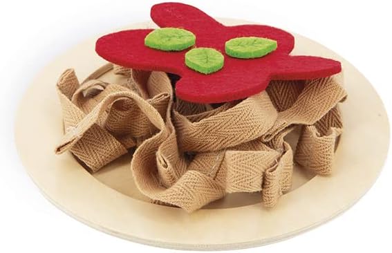 Janod - Pasta Mix - Pasta Set - Pretend Play Kitchen & Tea Set Toy - 58 Wooden, Cardboard and Felt Pieces Included - Water-Based Paints - 3 Years + J06598 | Safe Water-Based Paints - Wooden and Felt Materials - Fun Gift for Kids Age 3+ - Creative Cooki...