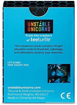 Unstable Games - Unstable Unicorns Dragons Expansion Pack - designed to be added to your Unstable Unicorns Card Game