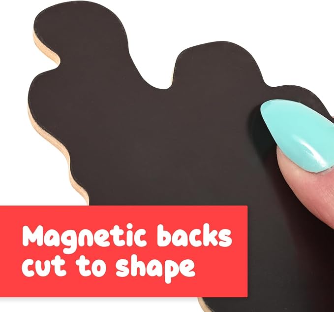 SPARK & WOW Wooden Magnets, Space, Set of 20 | Magnets for Kids Ages 2+, Adhere to Fridges, Whiteboards and More