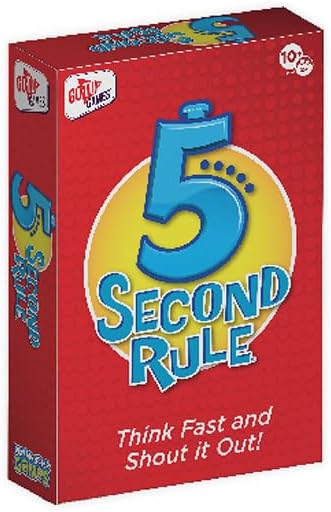 5 Second Rule Quick Play Mini Game 100 Questions - Fun Family Games for Kids and Adults, Party, Kids, Travel, Game Night & Sleepovers, Think Fast and Shout Out Answers