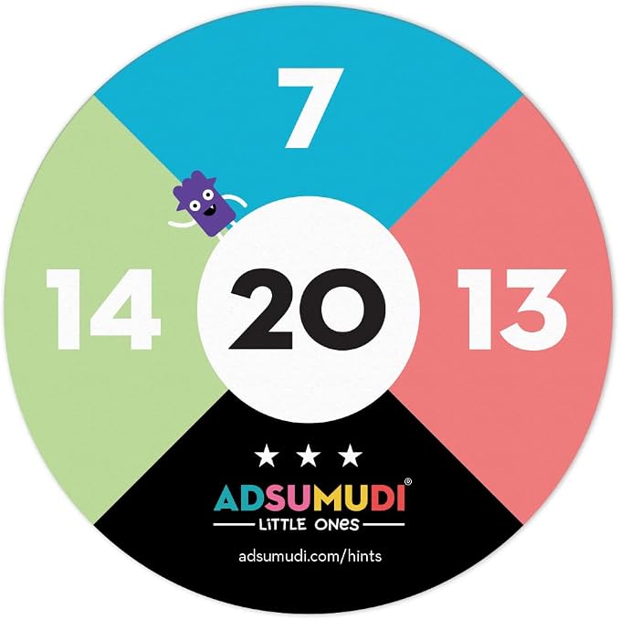 Evermade Adsumudi Math Game - Little Ones - The Adorably Fun Game for Clever Kids to Grow Their Addition, Subtraction and Mental Math Skills - Great for Ages 4 and Up