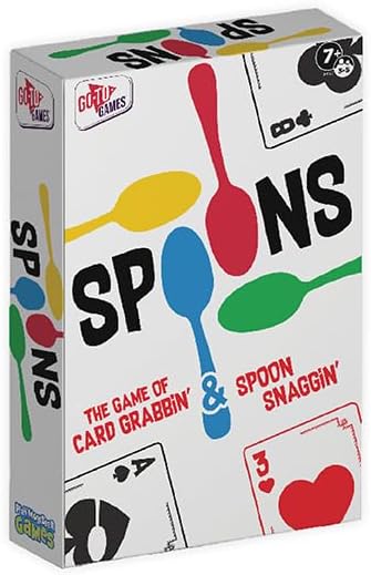On the Go Spoons Playing Card Games for Kids Deck of Cards Fun Family Games