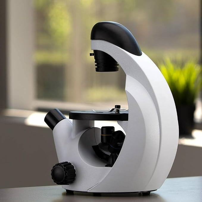 AmScope IN50C-PB10 Inverted Microscope Kit, 40X-500X | 40X-500X Magnification Range