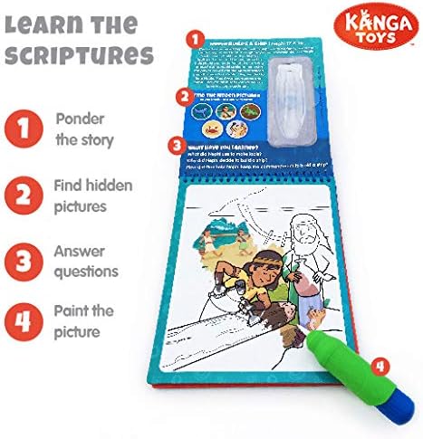 Water Reveal Coloring Scripture Book for Kids Ages 3+. Book of Mormon Stories: Preschool, Elementary, Primary, Christian, Religion