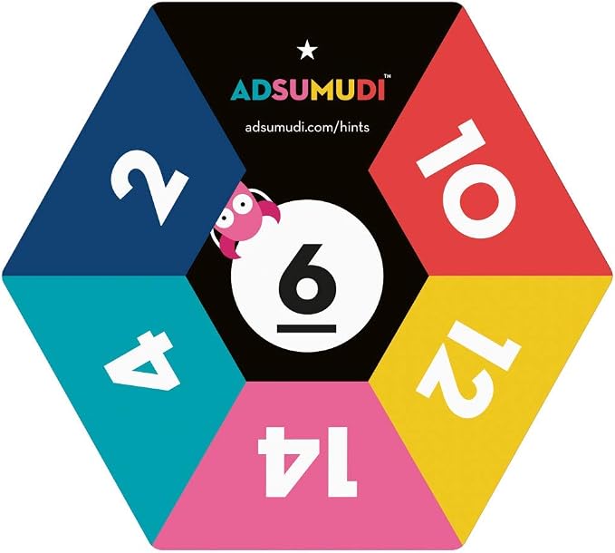 Evermade Adsumudi Math Game - The Monstrously Fun, Smart Game for Kids to Practice Multiplication, Division, Addition and Subtraction - Great for Kids Ages 8-12