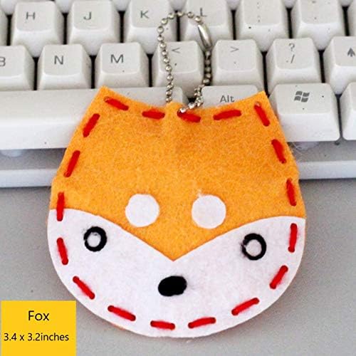 Adam Victor Kids DIY- First Sewing Kit for Kids, Learn to Sew DIY Craft Kits, Lovely Animals Style- Frog, Owl, Fox, Rabbit, Panda and Tiger, Ages 12+