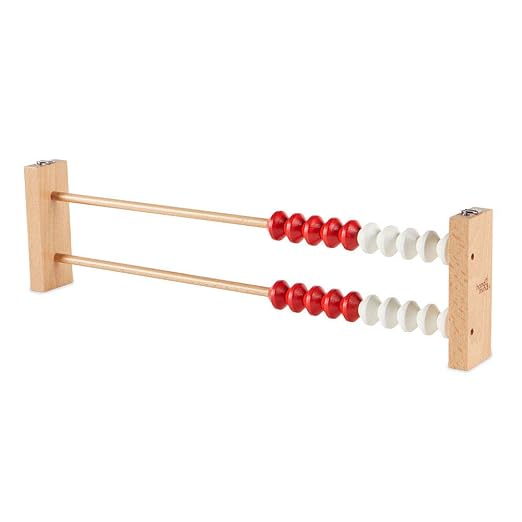 hand2mind-93440 20-Bead Giant Magentic Rekenrek Colored Abacus, for Kids, Wooden Counting Math Manipulatives, Learn Counting and Numbers (Set of 1) | Number Rack for Kids, Abacus for Kids Math, Counting Beads, Math Counters, Educational Toys for Elemen...