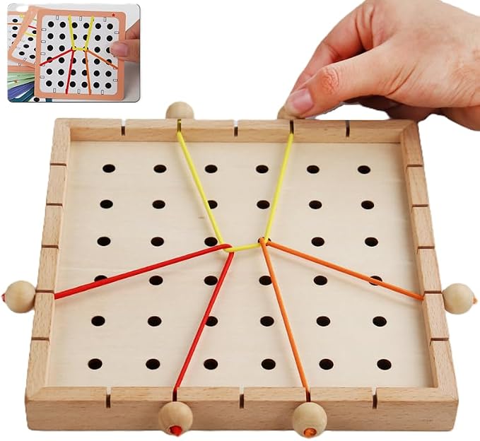Threading & Stringing Game – Travel-Friendly Logical Sewing Toy for Kids Ages 3–7 Fine Motor Skills & Practical Life Activity, Educational STEM Gift Preschool & Occupational Therapy