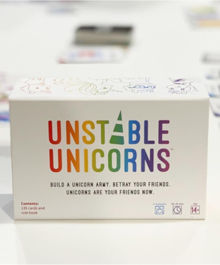 Unstable Games Unstable Unicorns Card Game - Strategy Party Game for 2-8 Players, Ages 8 and Up - Funny Family Game Night Card Game from the Creators of Here to Slay