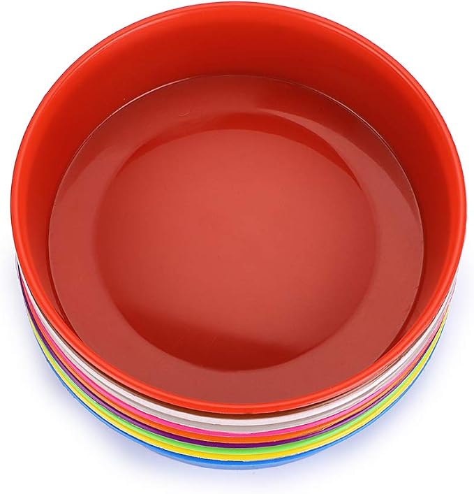 BTSKY Plastic Sorting Bowls, Assorted Colors Set of 10 for Home Storage | Vibrant 10-piece Set for Versatile Use, Ideal for Kitchen Prep, Snacks or Organizing Small Items Durable & Easy To Clean