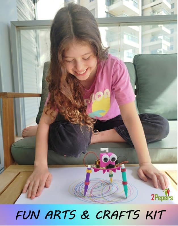 DIY Girls STEM Project, Kids Science Experiments Arts and Crafts Electric Toys Ages 8 9 10 11 12+ Teens, Educational Engineering Kit Present for Girls, Robotics Building Set & Birthday Gift idea