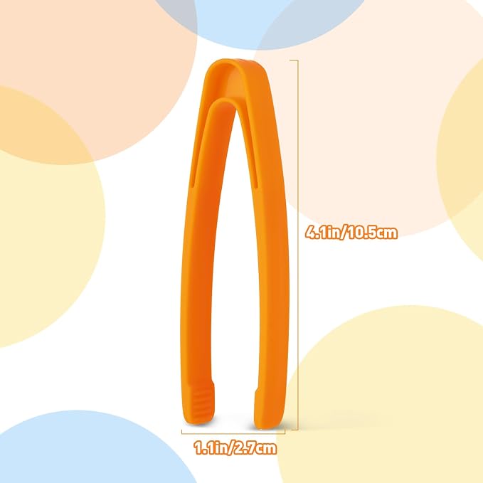 20 PCS Sensory Bin Tools Toddler Plastic Tweezers Fine Motor Toys Experiments Toy Plastic Tweezers for Kids (20)