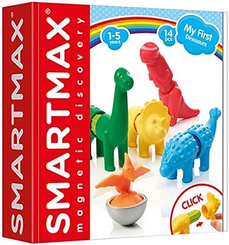 SmartMax My First Dinosaurs Magnetic Building Set STEM Learning Toy Ages 1-5
