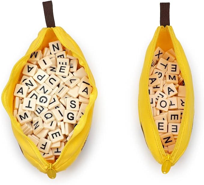 Double Bananagrams Word Game, 2X Tiles for Up to 16 Players