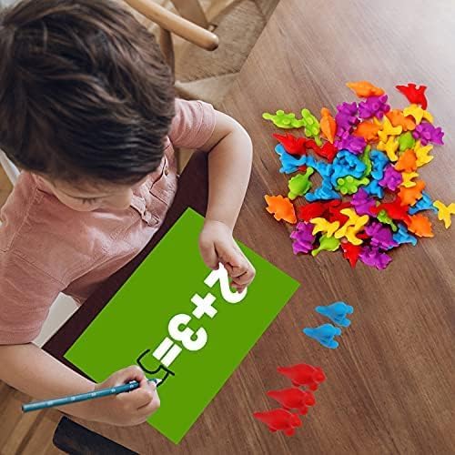 Tsomtto Counting Dinosaurs Montessori Toys for 3 4 5 Years Old Boys Girls | Toddler Manipulatives Preschool Learning Activities Kindergarten Educational Sensory Fine Motor Toys for Kids Ages 3-5 4-8