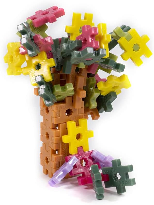 KADÜ 250 Piece Forest Set Kids Age 5+ Building Block STEM Interlocking Toy | Creative Mini Sensory Construction Puzzle tiles - Open Ended Play Gift Boys + Girls - Classroom Homeschool Manipulatives