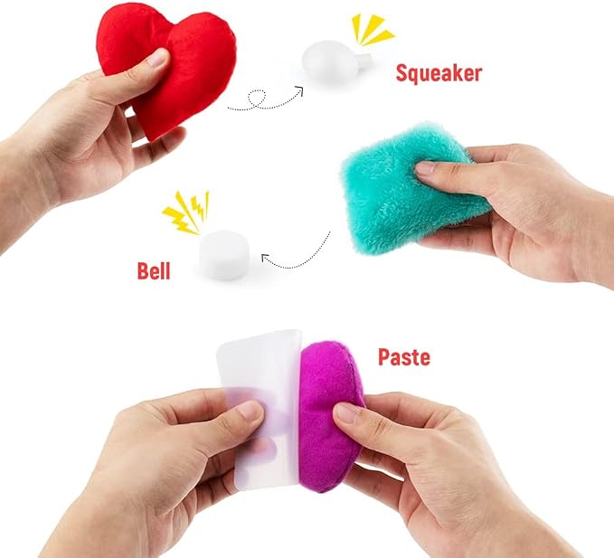 Texture Sensory Bean Bags Set | 13Pack Sensory Toys for Babies, Preschool Toddler Toys, Shape Sensory Bean Bags with Storage Bag
