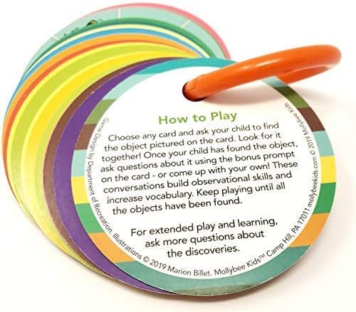 Toddler Outdoor Scavenger Hunt Cards at The Park, Toddler Games, Gifts for Ages 2, 3, 4