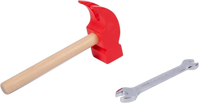Adena Montessori 2 in 1 Montessori Screwdriver Board Set & Hammer Peg Toy Game Wooden Tool Set for Kids 3 4 5 Year Old