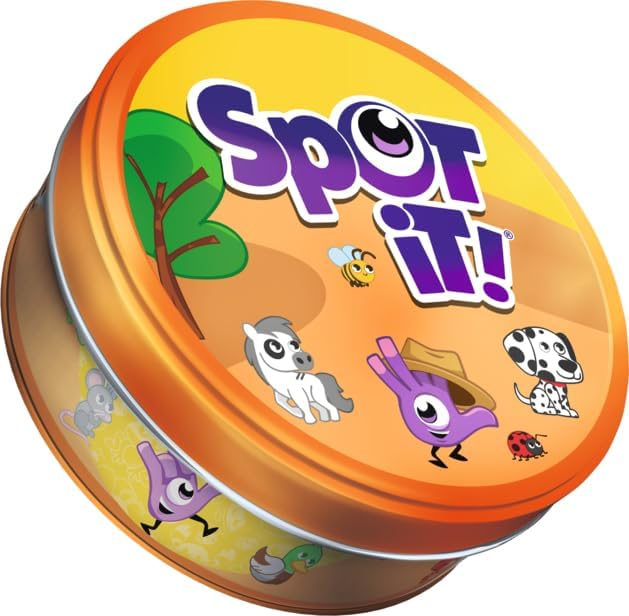 Asmodee Spot It! Super Pack Kids (2024 Refresh) Eco Big Box - Includes Animals and 1,2,3 Editions, Family Card Game Bundle for Quick Reflexes! Ages 6+, 2-8 Players, 10 Minute Playtime | Includes Spot It! Animals and Spot It! 1,2,3. Ages 6+, 2-8 players...
