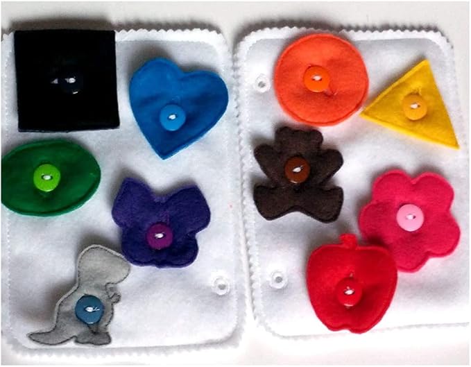 Button on Shape Quiet Book Page - #QB133
