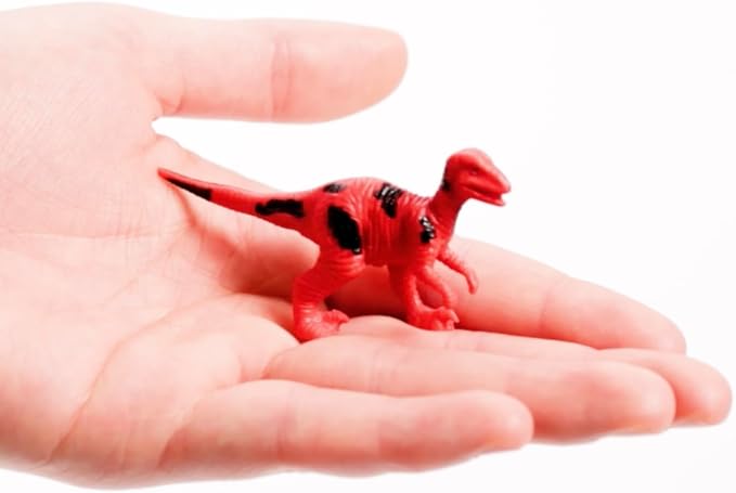 Terra by Battat Dinosaur Figures Tube, 60 Mini Plastic Dino Animals, Tubes | 60-piece mini dinosaur figures in a portable tube with 12 assorted dinosaur styles for play, collecting, crafts, 3+ Years