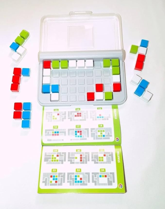 SmartGames IQ Focus – Color & Logic Puzzle with 120 Challenges – Compact Brain Teaser Game for Kids & Adults Ages 7+