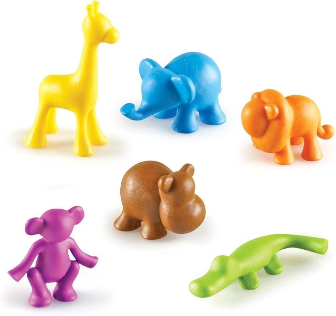 Learning Resources Wild About Animals Jungle Counters | Toddler Counting Toys, Animal Counters, Math Manipulatives, Color Sorting Toys, Fine Motor Skills, Preschool Matching Toy