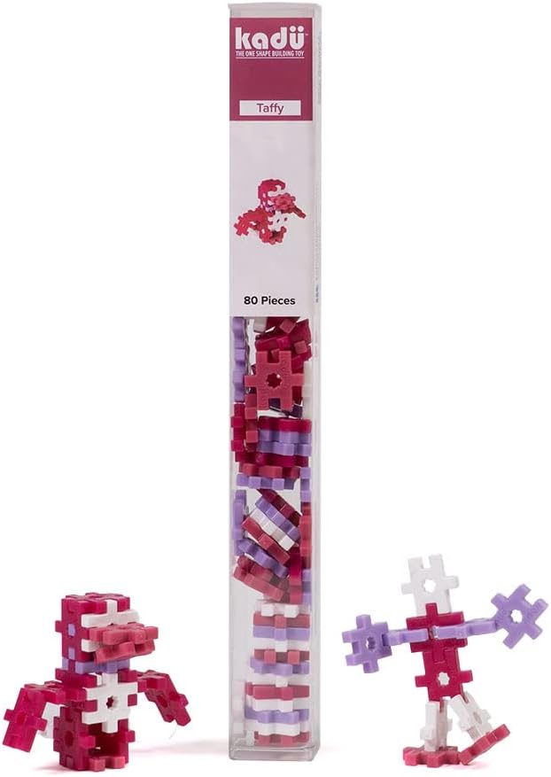 KADÜ 250 Piece Taffy Set Kids Age 5+ Building Block STEM Interlocking Toy | Creative Mini Sensory Construction Puzzle tiles - Open Ended Play Gift Boys + Girls - Classroom Homeschool Manipulatives
