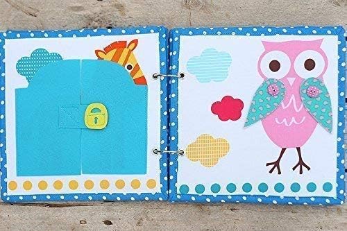 Urban Zoologie Quiet Book - 8 Pages of Safari Animal adventures Baby sensory activity, Handmade by TomToy