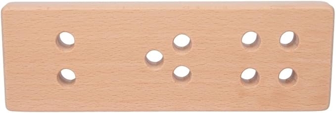 Montessori Wooden Lacing Toys for Toddlers 3 4 5 Year with Base – 3 Shapes: Circle, Triangle, Square – Educational Threading Puzzle for Preschool Fine Motor Skills,Travel Activity Toy(3 Natural Woods)