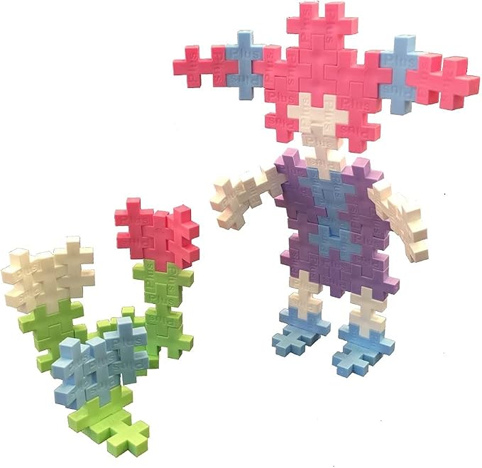 PLUS PLUS Pastel Color Mix Tube - Mini Interlocking Building Blocks Set | Roadtrip Essentials for Kids, Sensory Bin Fillers, Math Manipulatives, Classroom Must Haves, Kids Airplane Activities