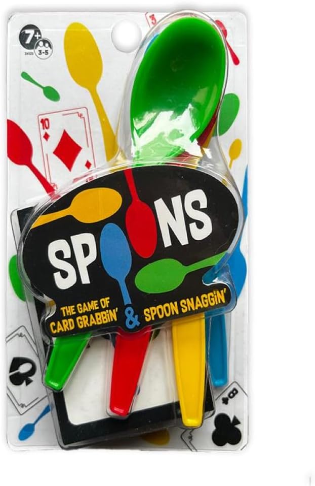 Mini Spoons Playing Card Games for Kids Deck of Cards Fun Family Games | Deck of Cards, Spoons Game, Multi-Player, Spoons Inc, Family Game Night, Travel Game