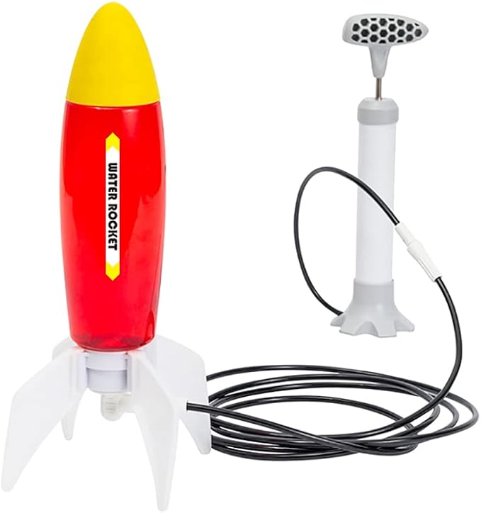 PLAYSTEM Water Rocket Launcher for Kids（50 Meters） - DIY Science Stem Toys - Xmas Gift for Boys & Girls