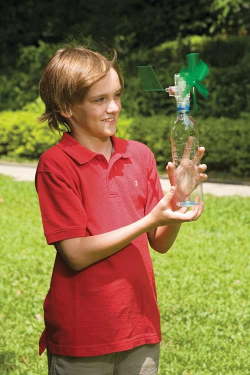 4M Toysmith, Green Science Windmill Generator Kit, DIY Science Kit With LED Lights, For Boys & Girls Ages 8+ (Packaging May Vary)