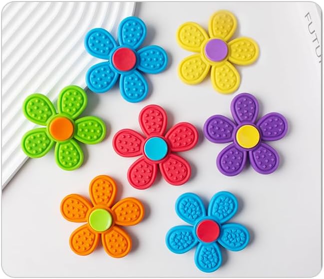 11PCS Silicone Spinners,Sensory Toys for Kids and Adults,Worry Stones for Anxiety,Quite Fidget Toys for Classroom, Prizes in Bulk for School, Classroom Prizes,Treasure Box Toys